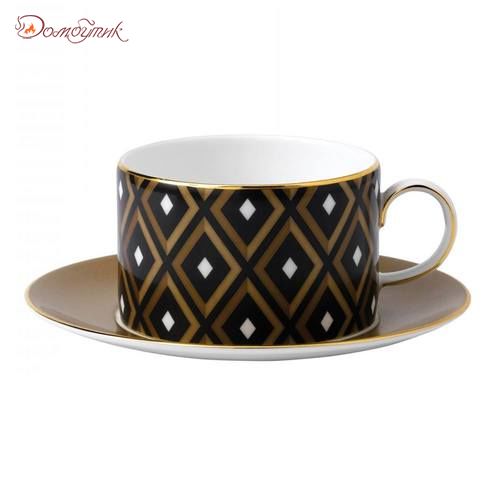 Чашка чайная с блюдцем Wedgwood Аррис Геометрия 180мл - фото 1