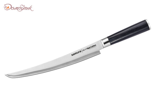 Нож кухонный "Samura Mo-V" для нарезки, слайсер Tanto 230 мм, G-10
