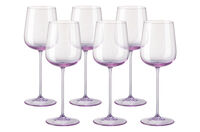 Набор бокалов для белого вина Rosenthal Турандот 260мл, стекло, розовый, 6шт - фото 1