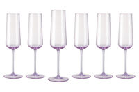 Набор фужеров для шампанского Rosenthal Турандот 190мл, стекло, розовый, 6шт - фото 1