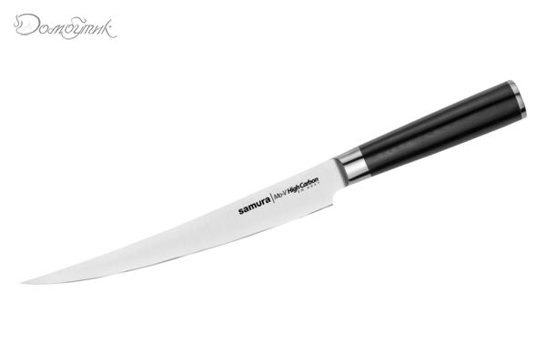 Нож кухонный "Samura Mo-V" для нарезки, короткий слайсер 220 мм, G-10 - фото 1