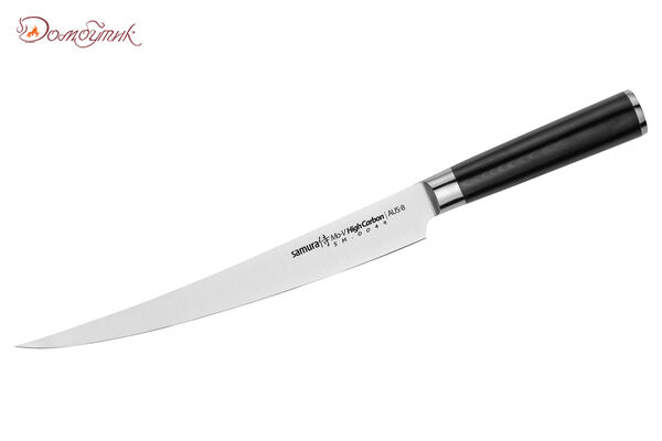Нож кухонный "Samura Mo-V" для нарезки, длинный слайсер 251 мм, G-10