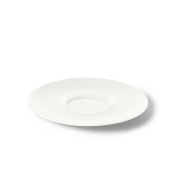 Блюдце к чашке для завтрака Dibbern Белый декор 16 см, фарфор костяной