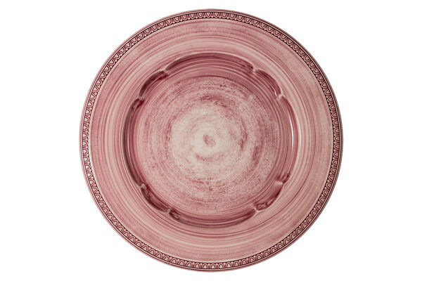Тарелка обеденная Augusta розовая, 27 см