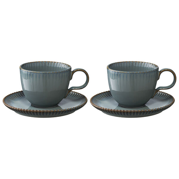Набор из двух чайных пар темно-серого цвета из коллекции Kitchen Spirit, 275 мл - фото 1