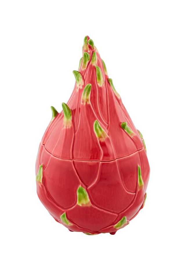 Емкость с крышкой Bordallo Pinheiro Тропические фрукты Питахайя 20х21 см, керамика - фото 1