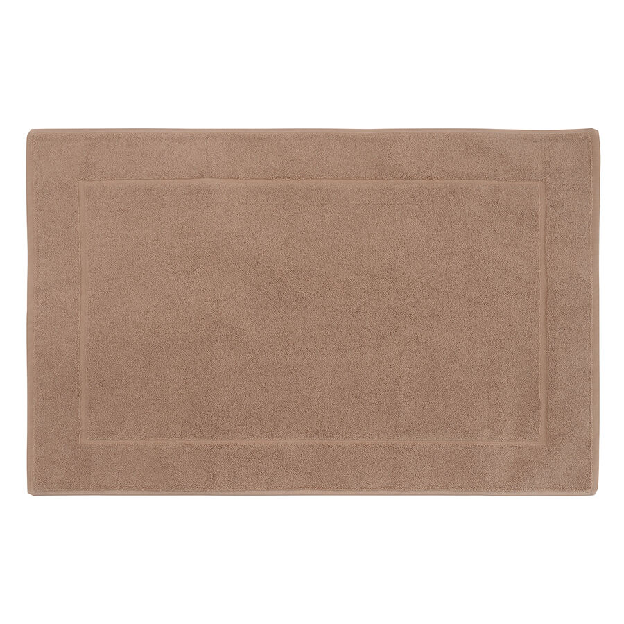 Коврик для ванной светло-коричневого цвета из коллекции Essential, 50х80 см - фото 1