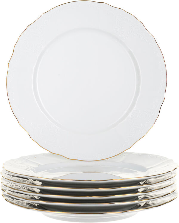 Набор обеденных тарелок 25см "Bernadotte Золото" Thun