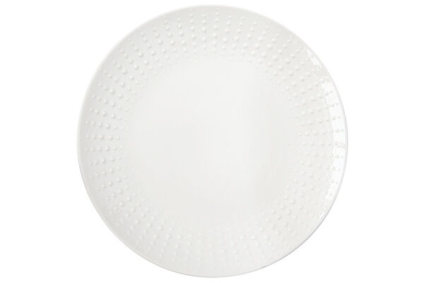 Тарелка обеденная Drops, белая, 26 см