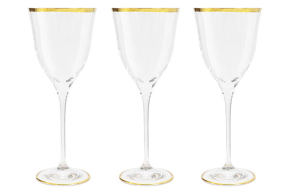 Набор бокалов для вина Сабина золото, 0,3 л, 6 шт, Same Decorazione - фото 1