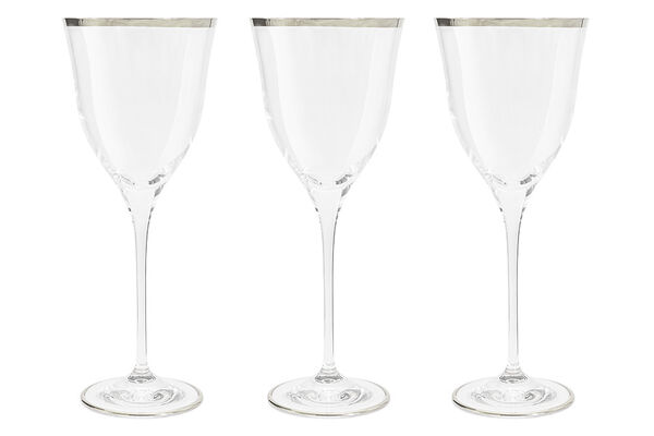 Набор бокалов для вина Сабина платина, 0,3 л, 6 шт, Same Decorazione - фото 1