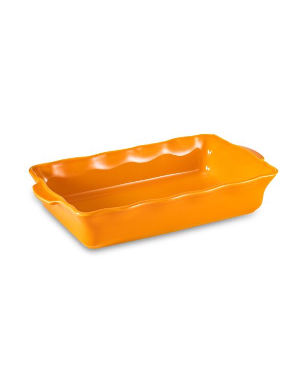 Форма для запекания прямоугольная Esprit de cuisine Festonne 36,5х20 см, 2,7 л, ручки, оранжевая - фото 1