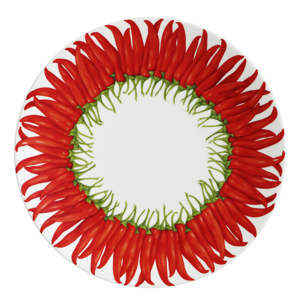 Тарелка обеденная SUN, 28 см, RED