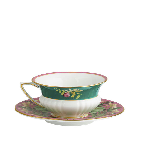 Чашка чайная с блюдцем Wedgwood Розовый лотос 140 мл