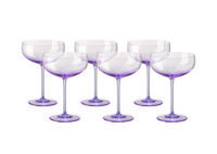 Набор креманок для шампанского Rosenthal Турандот 220 мл, стекло, розовый, 6 шт - фото 1