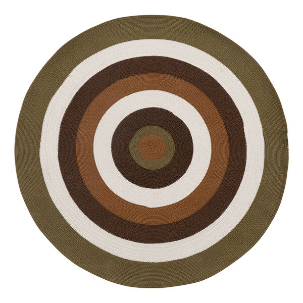 Ковер из хлопка Target коричневого цвета из коллекции Ethnic, O120 см