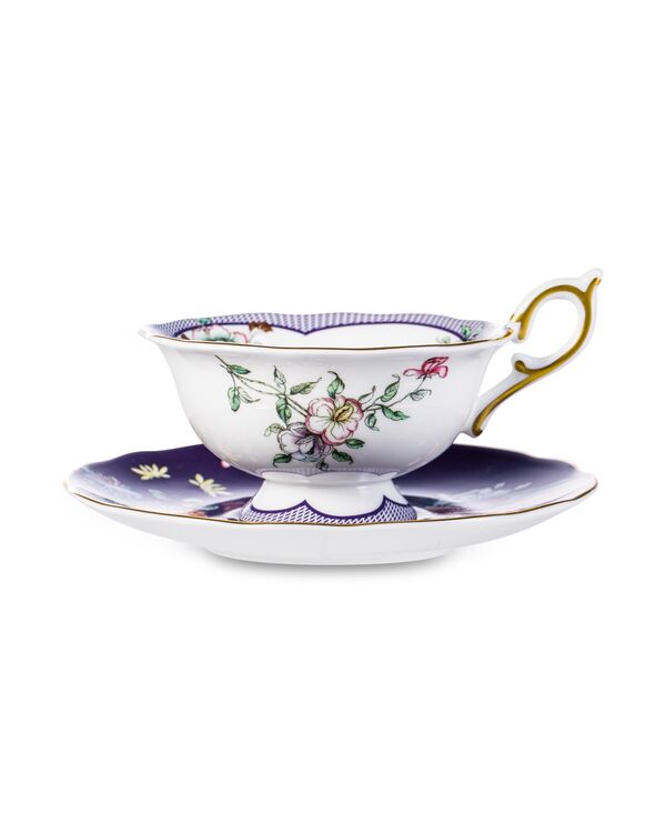 Чашка чайная с блюдцем Wedgwood Wonderlust Полуночный сад 140 мл