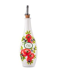 Бутылка для масла Томаты и оливки 27 см, керамика, Edelweiss - фото 1