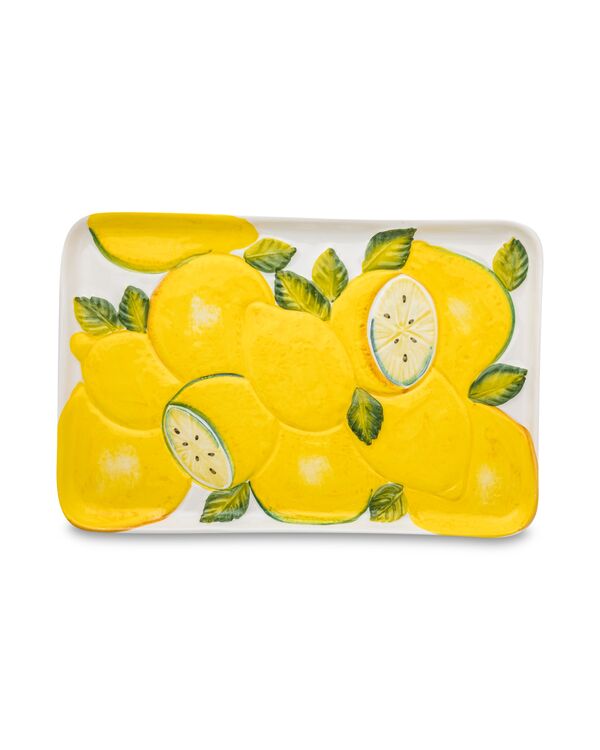 Блюдо прямоугольное Лимоны 34х24 см, керамика, Edelweiss
