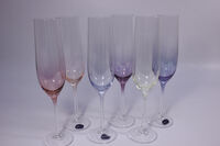 Набор бокалов для шампанского 190мл 6 шт Виола, Bohemia - фото 1