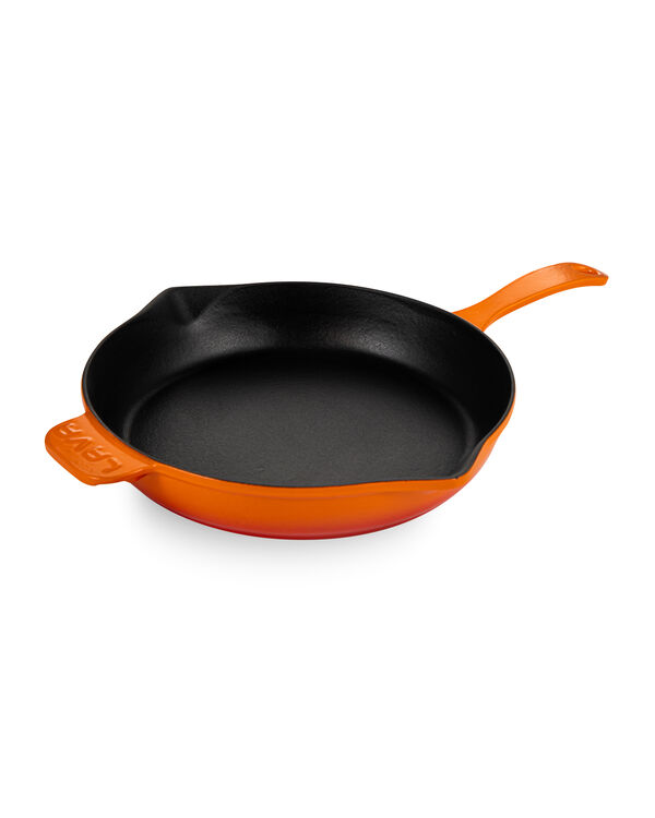 Сковорода  28 см, 2,3 л, чугун, оранжевая, Lava - фото 1
