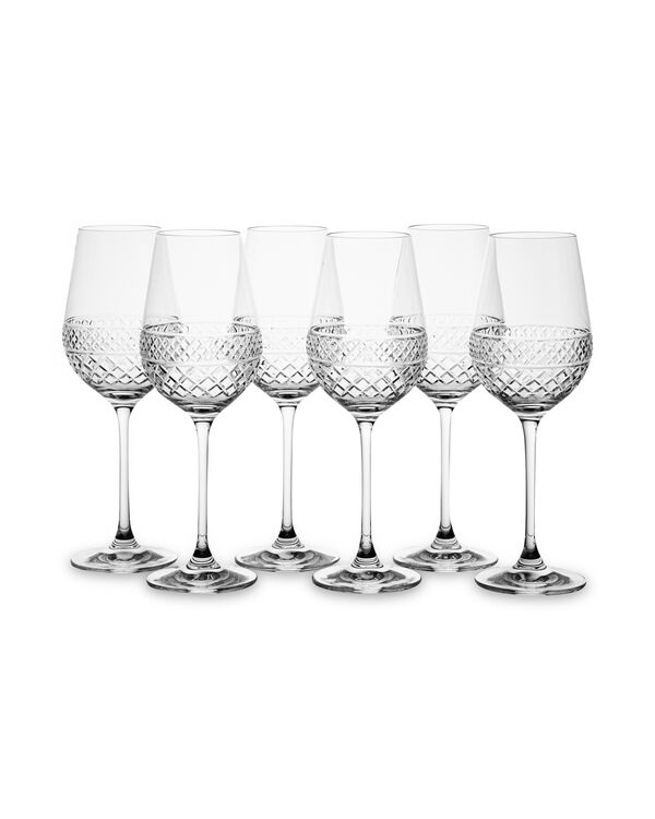 Набор бокалов для белого вина Cristal de Paris Король Георг 350 мл, 6 шт, хрусталь - фото 1