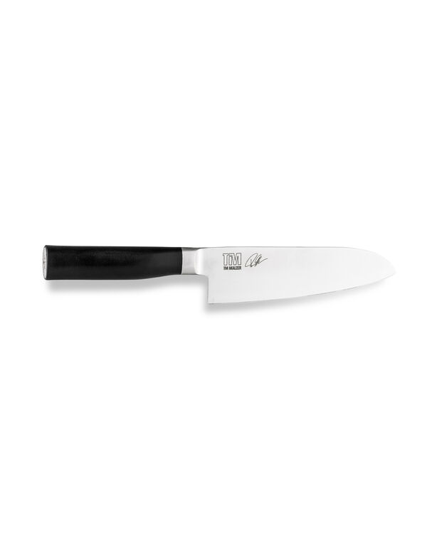 Нож поварской Сантоку KAI Камагата 18 см, кованая сталь, ручка пластик - фото 1