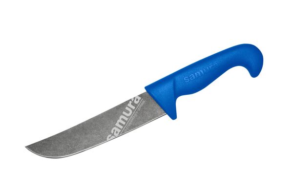 Нож кухонный "Samura SULTAN PRO" Шеф 166 мм, ТЭП синий, AUS-8 с галт.