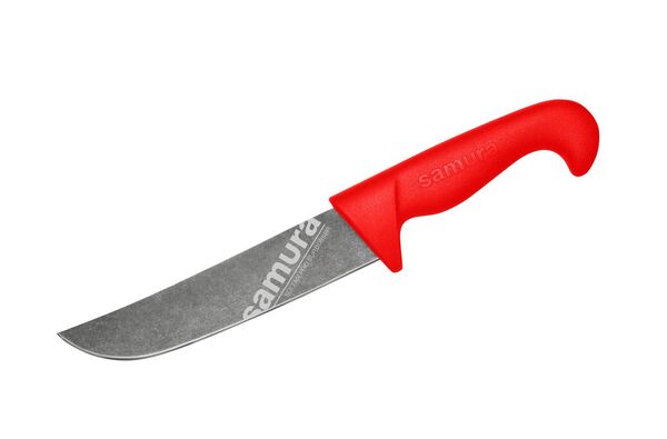 Нож кухонный "Samura SULTAN PRO" Шеф 166 мм, ТЭП красный, AUS-8 с галт.