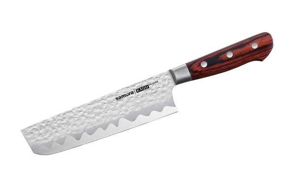 Нож кухонный "Samura KAIJU" Накири 167 мм, AUS-8, дерево, с больстером