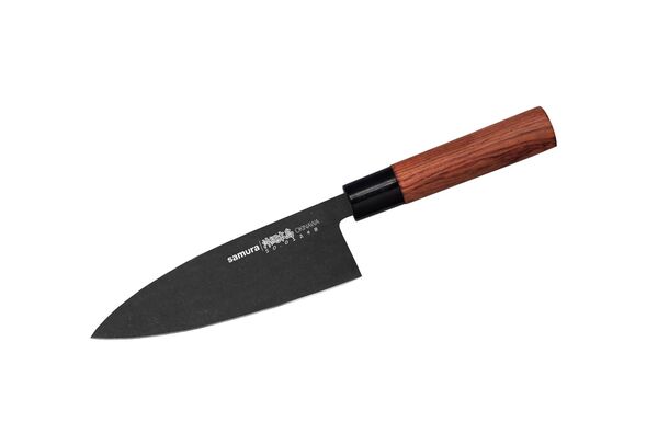 Нож кухонный "Samura OKINAWA" Деба 170 мм, AUS-8 с галт., палисандр
