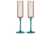 Набор бокалов для шампанского Modern Classic, розовый-зелёный, 200 мл, 2 шт - фото 1