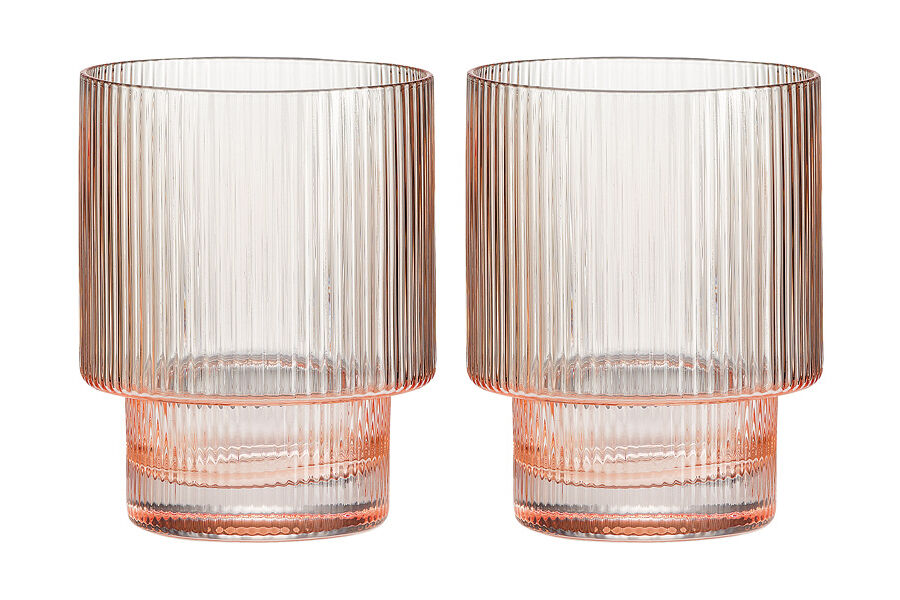 Набор стаканов для воды Modern Classic, розовый, 320 мл, 2 шт - фото 1