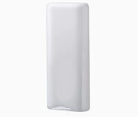 Ваза Nude Glass Слои 32,5 см, белая, хрусталь - фото 1