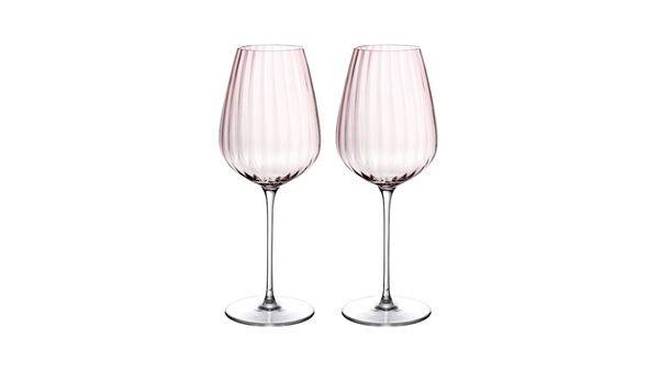 Набор бокалов для белого вина 350 мл, 2 шт Nude Glass Round UP Dusty Rose - фото 1
