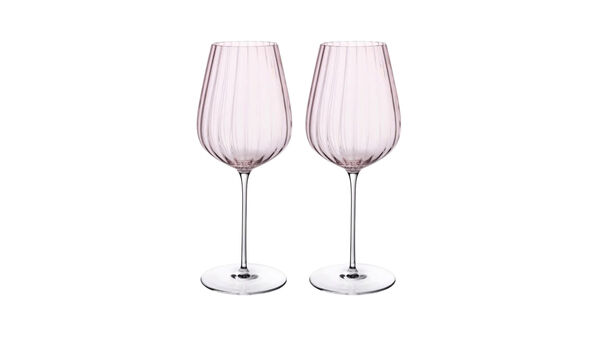 Набор бокалов для красного вина 500 мл, 2 шт Nude Glass Round UP Dusty Rose - фото 1