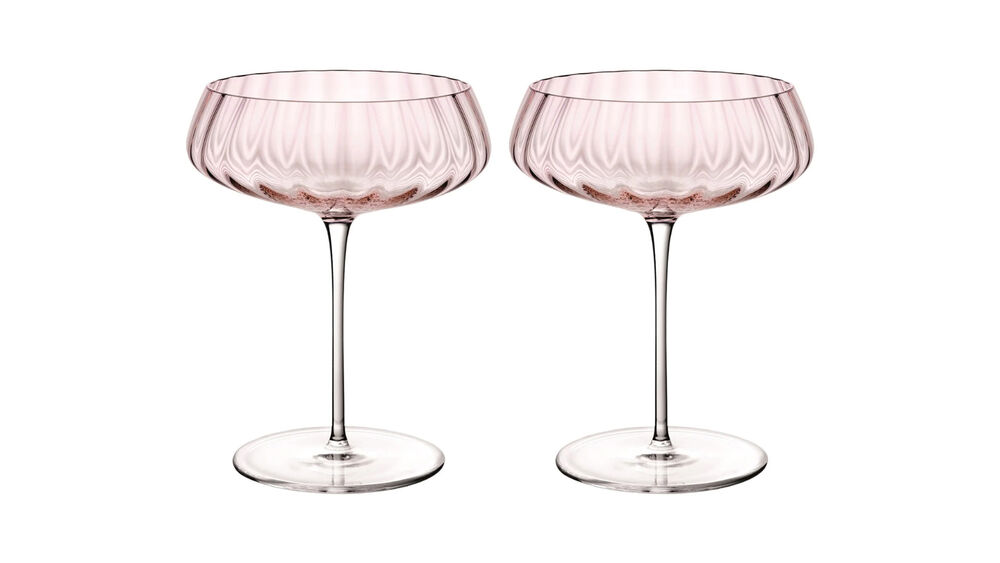 Набор креманок для шампанского 400 мл, 2 шт Nude Glass Round UP Dusty Rose - фото 1