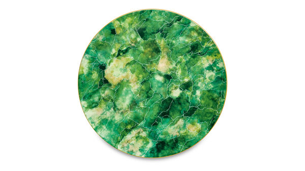 Тарелка обеденная Narumi Малахит 26 см, зеленая - фото 1