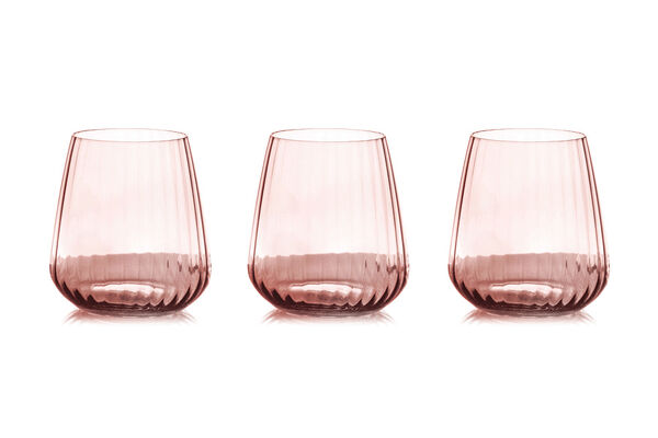 Набор стаканов для виски, 450 мл, 6 шт Opium, розовый, Le Stelle