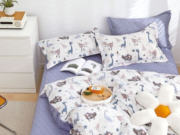 Комплект постельного белья (1,5-спальный), 2 наволочки Детская тематика