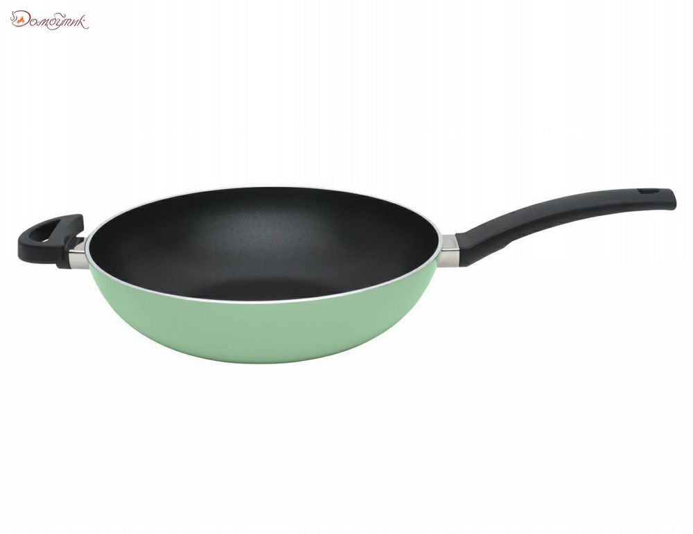 Сковорода-вок 28 см (светло-зеленая) - фото 1