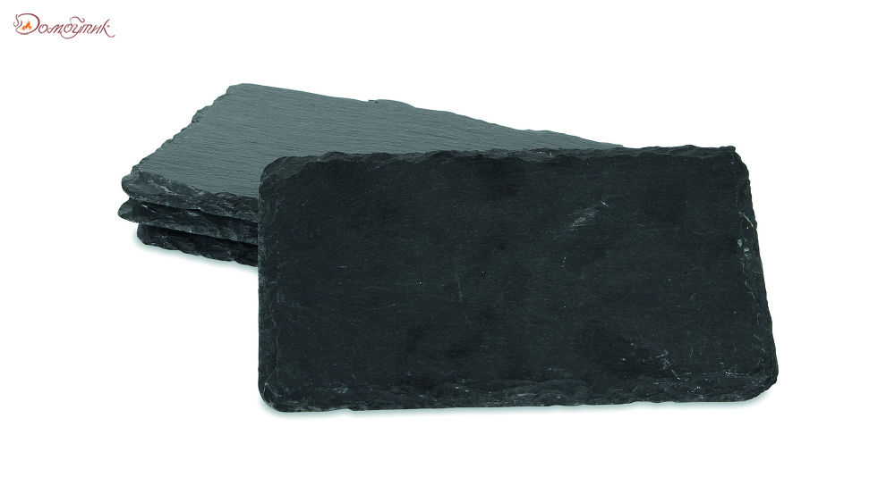 Набор досок сервировочных для сыра 16x10см, (чёрный), 4шт.,Boska - фото 1