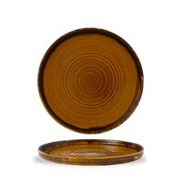 Тарелка с вертикальным бортом, 21 см, коричневая, New Harvest, Churchill - фото 1