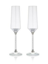 Набор из 2-х бокалов для шампанского с кристаллами Swarovski - фото 1