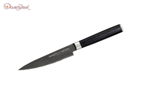 Нож кухонный "Samura Mo-V Stonewash" универсальный 125 мм, G-10 - фото 1