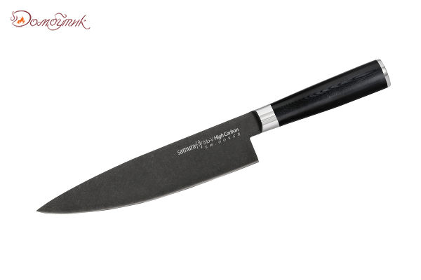 Нож кухонный "Samura Mo-V Stonewash" Шеф 200 мм, G-10 - фото 1