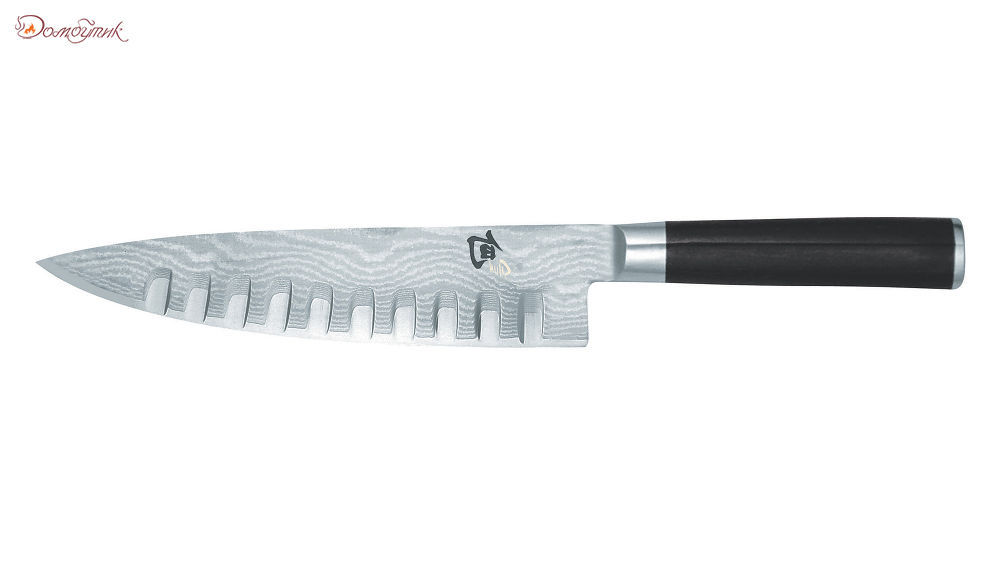 Нож поварской Шеф "Шан Классик" 20см, дамасская сталь, 32 слоя, Kai - фото 1