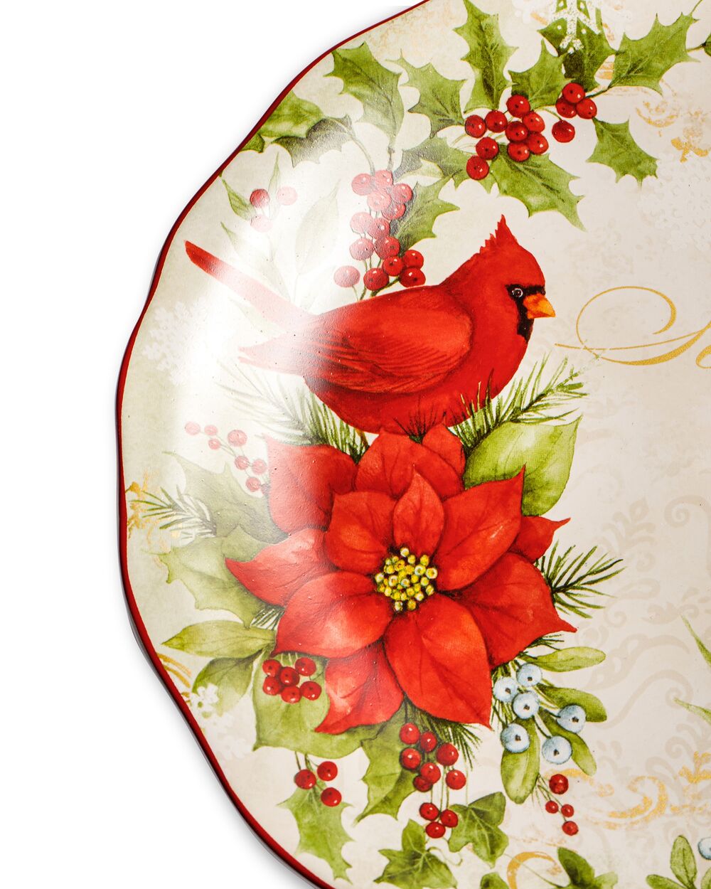 Тарелка обеденная Красочная зима 28 см, керамика, Certified International - фото 3