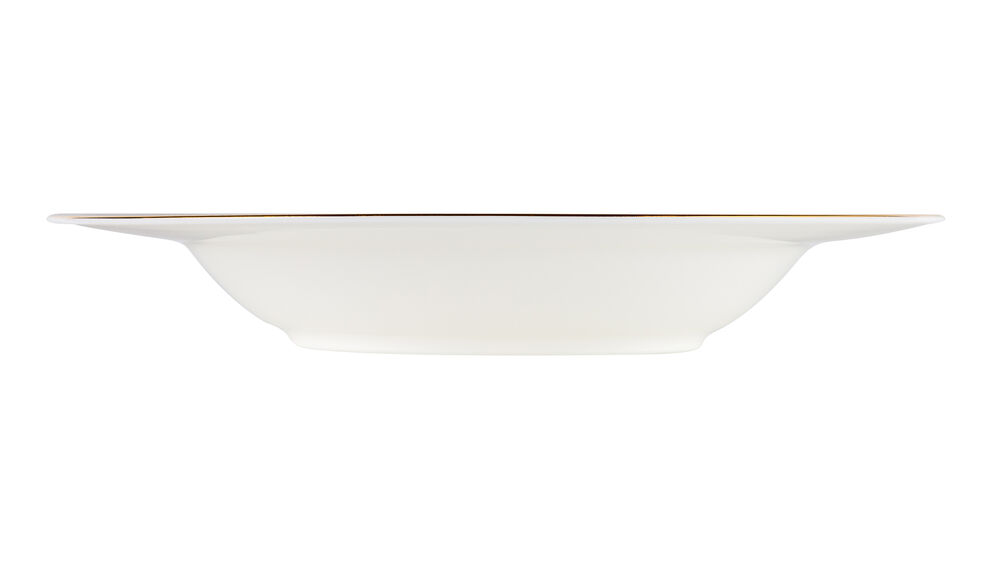 Тарелка суповая Noritake Трефолио, золотой кант 22 см - фото 4
