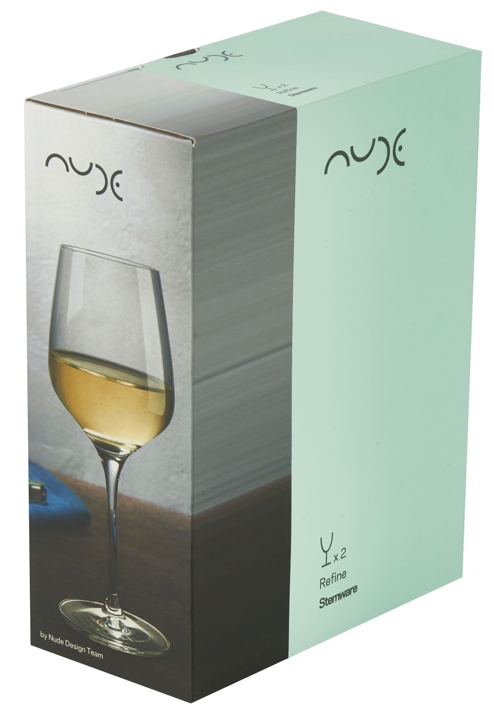 Набор бокалов для белого вина Совершенство 320 мл, 2 шт, хрусталь, Nude Glass - фото 3